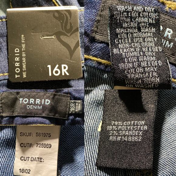 Torrid Classic Skinny Jeans In Capulet Vintage Stretch Medium Wash Size 16R NWT - Picture 11 of 16